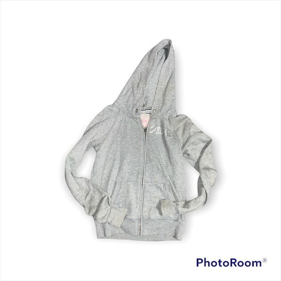 victoria secret pink grey jacket